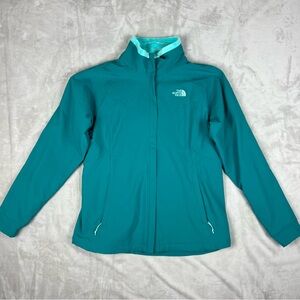 North Face Women’s XL Apex Bionic Soft Shell Jacket Teal Fleece Lined